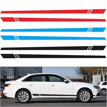 

220x8cm Car Sticker Side Stripes Style Car Body Stickers Decal Car Wrap Vinyl Film Auto Products Car Accessories