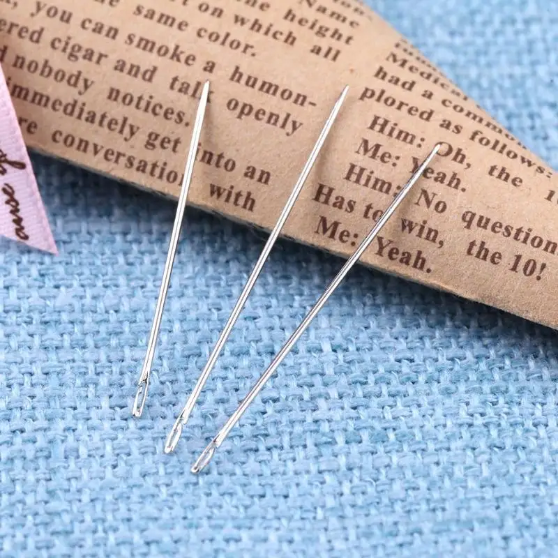 12 шт./компл. 2 швейные иглы отверстие иглы для слепых Self-threading DIY рукоделие "сделай сам": швейные булавки для пожилых людей