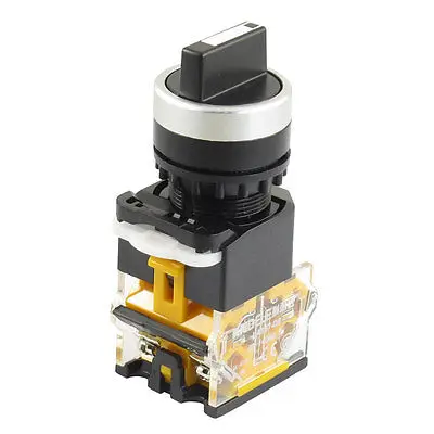 

AC 415V 10A 1NO 1NC DPST 3 Position Rotary Selector Latching Push Button Switch