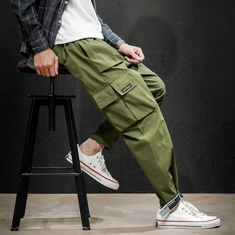 

2020 Spring New Style Japanese-style Macheda Large Size Workwear Capri Pants M-5x Hk20069-p