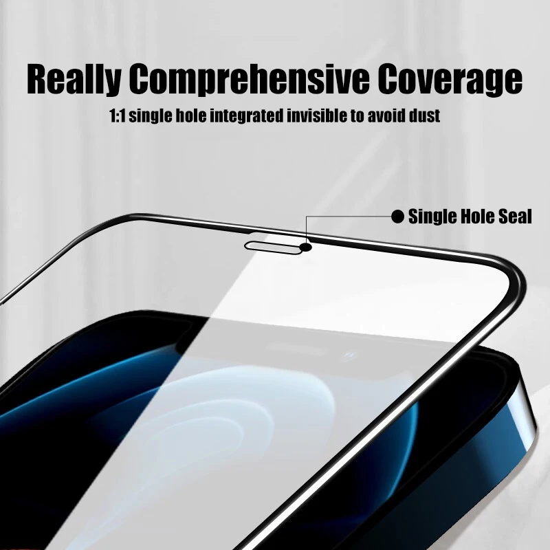 4Pcs Full Cover Protective Glass for iPhone 13 11 12 Pro Max Screen Protector for iPhone X XS Max XR 13 Mini Glass
