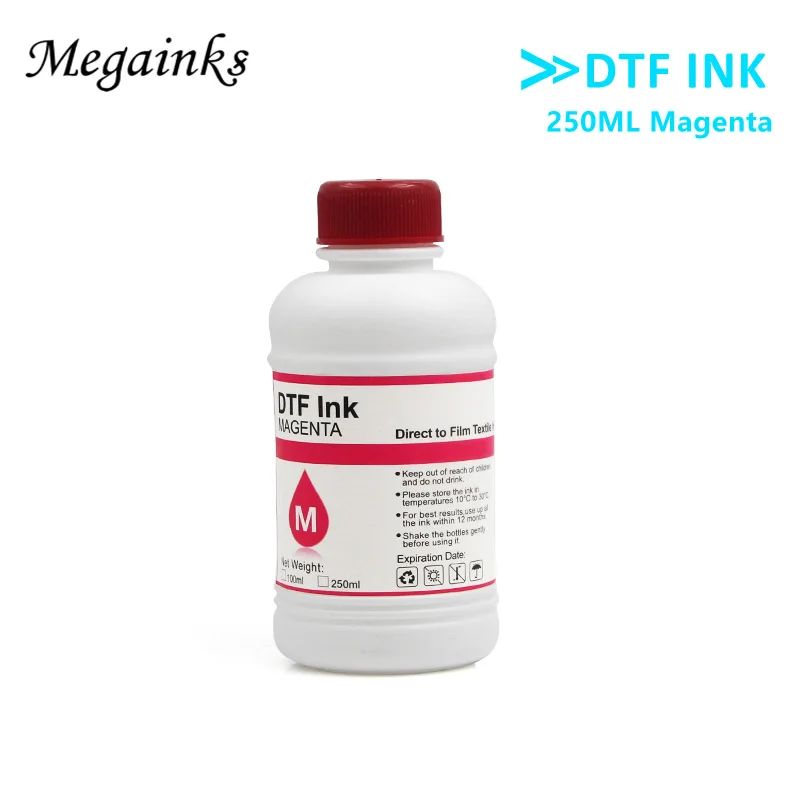 Kit de Tinta Dtf para Filme de Transferência Direta Filme Pet Todos os Desktop Formato Grande Impressora Dtf 1bk 1c 1m 1y 2wh 250ml Pcs - Imagem 3