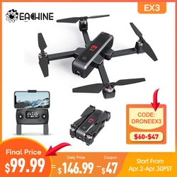 Eachine EX3 GPS 5G WiFi FPV With 2K HD Camera Optical Flow OLED Switchable Remote Brushless Foldable RC Drone Quadcopter RTF Toy Eachine EX3 GPS 5G WiFi FPV With 2K HD Camera Optical Flow OLED Switchable Remote Brushless Foldable RC Drone Quadcopter RTF Toy