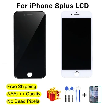 

5Pcs AAA +++ Screen For iphone 8 Plus Display LCD Digitizer Assembly No dead pixels 3D Touch Screen For iphone 8 Plus Free Shipp