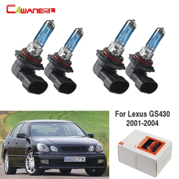 

Cawanerl For Lexus GS430 Sedan 4.3L 2001-2004 100W 9005 + 9006 Car Light Headlight High Low Beam Halogen Bulb 4300K 12V 4 Pieces