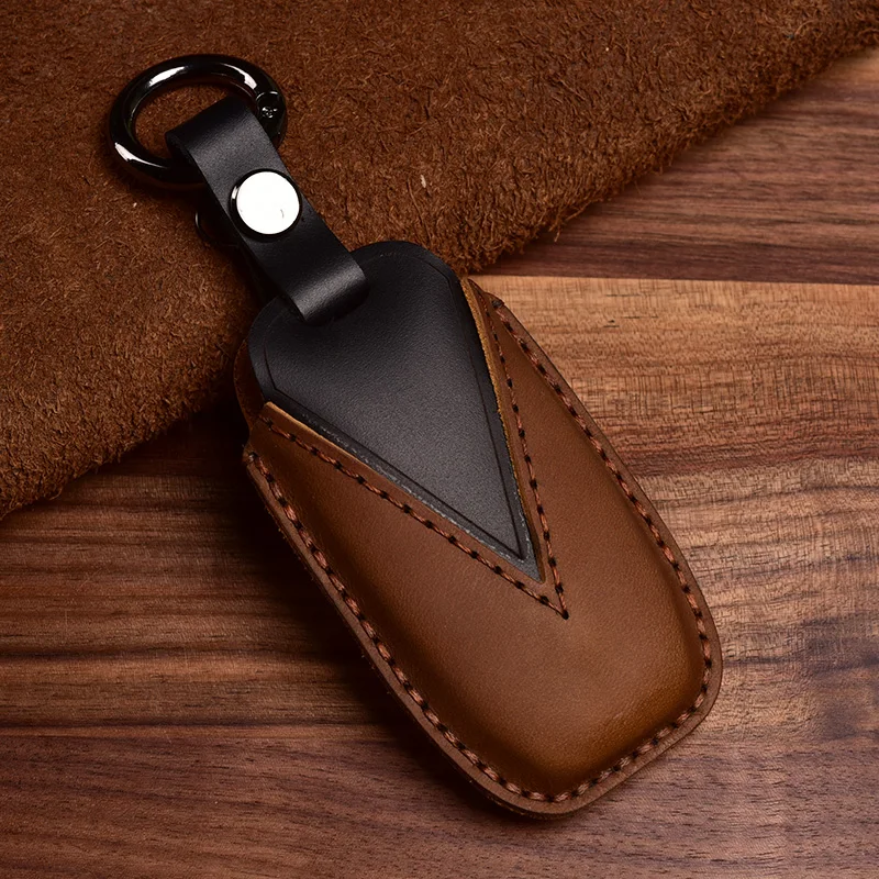 Custodia/cover per Chiave/telecomando in Cuoio Per Audi A1 A3 A4 A5 Q7 A6 C5 C6 Supporto da Auto Borsette A Distanza copertura Auto-Styling portachiavi - H6de73935682744828868d68b66c7d54aQ
