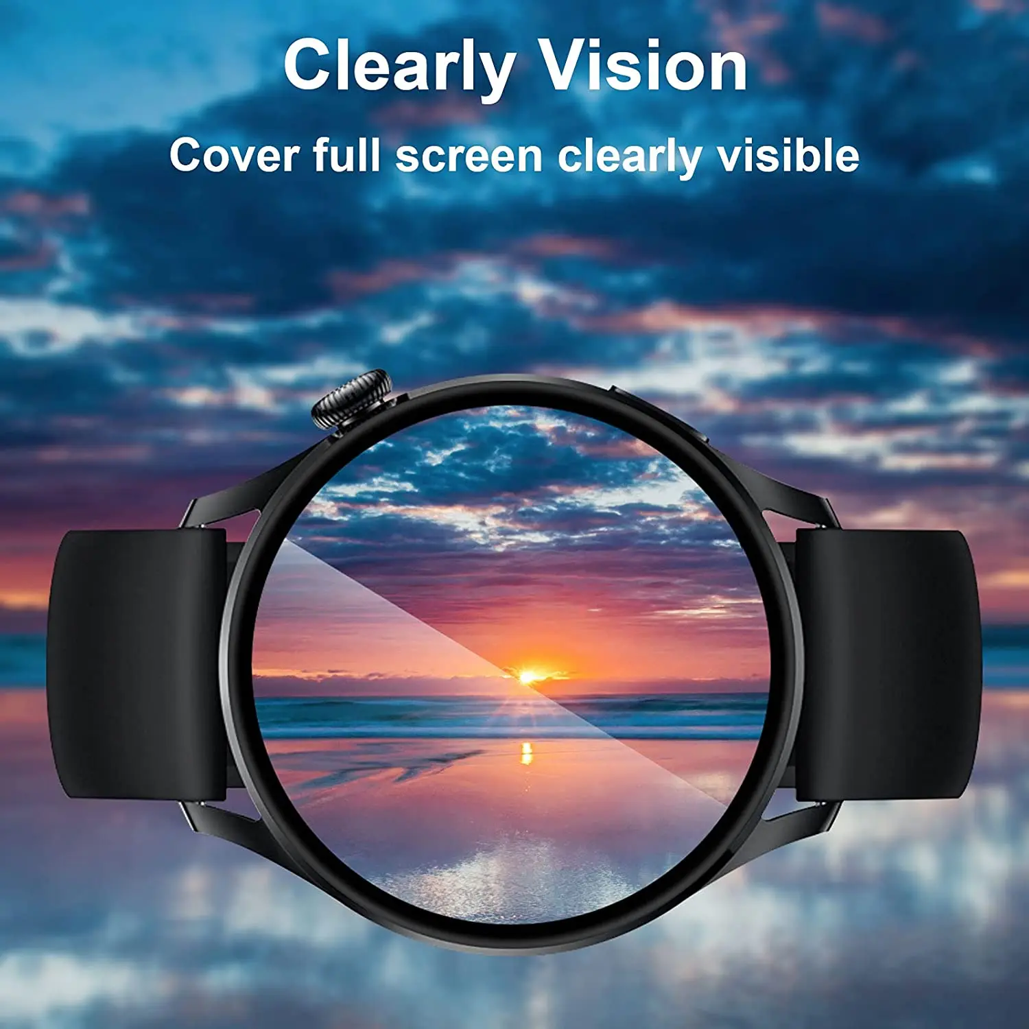 Premium Soft 3D HD Curved Screen Protector for Smartwatch (Non-Tempered Glass)