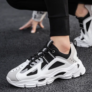 

Men's Casual Shoes Breathable Comfortable Mens Fashion Sneaker New Zapatillas Hombre 2020 Lace-up Trend Fashion Shoes For Men