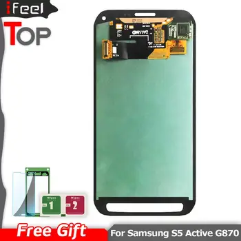 

5.10 inches Super AMOLED LCD For Samsung Galaxy S5 Active G870 LCDs Display Touch Screen Digitizer Assembly Replacement