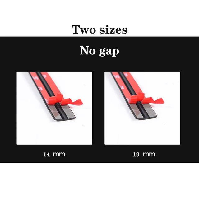2M Car Rubber Soundproof Sealing Strip Car Sunroof Windproof Glass T-shaped  Seal