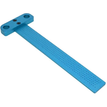 

L-Shaped Ruler Measuring Tool Stapler Woodworking Hole Positioning Cross Aluminum Alloy Ruler Suitable for Woodworking