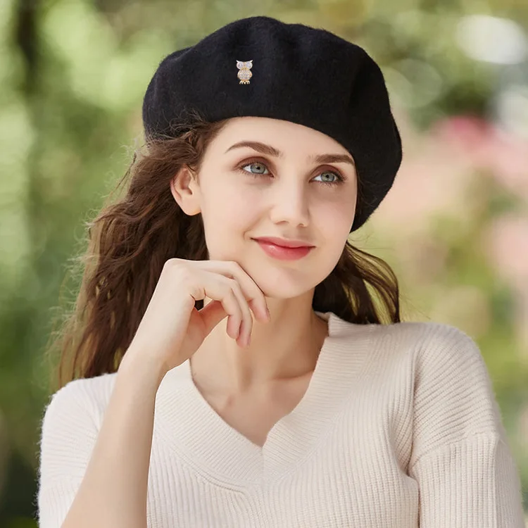 Женский и мужской тюльпан Young булавка для воротника с фианитами в форме совы