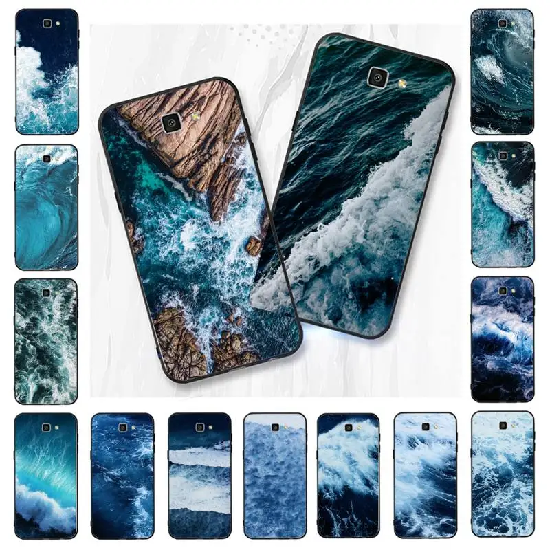 Роскошный уникальный дизайн для телефона Babaite Blue sea Wave чехол Samsung Galaxy J7 J6 J8 J4 J4Plus DUO