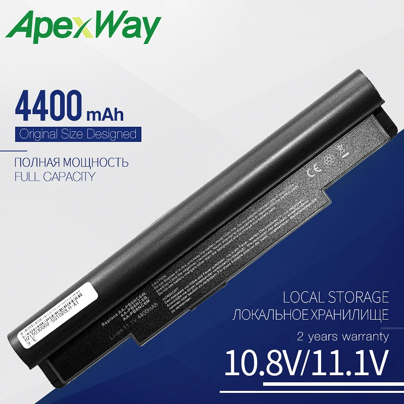 ApexWay 4400 мАч аккумулятор для ноутбука SAMSUNG NP-NC10-KA03CN N10 N110 N140 N270B N510 NC10 NC20 N120 (белый) |