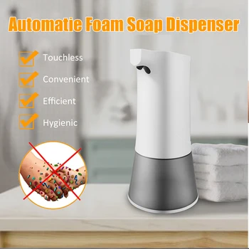 

350ml Automatic Soap Dispenser Automatic Liquid Soap Dispenser For Bathroom Kitchen Touchless Foam Hand Soap Dispenser