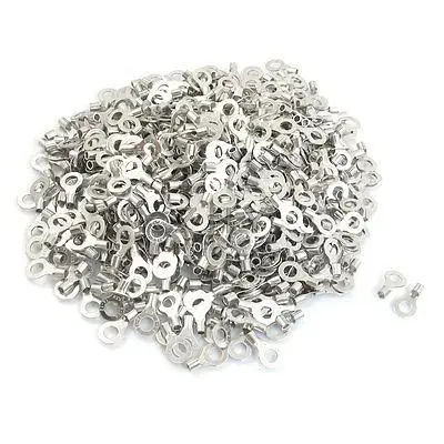 

1000 Pcs RNB3.5-6 AWG 14-12 Non Insulated Ring Terminals Connectors