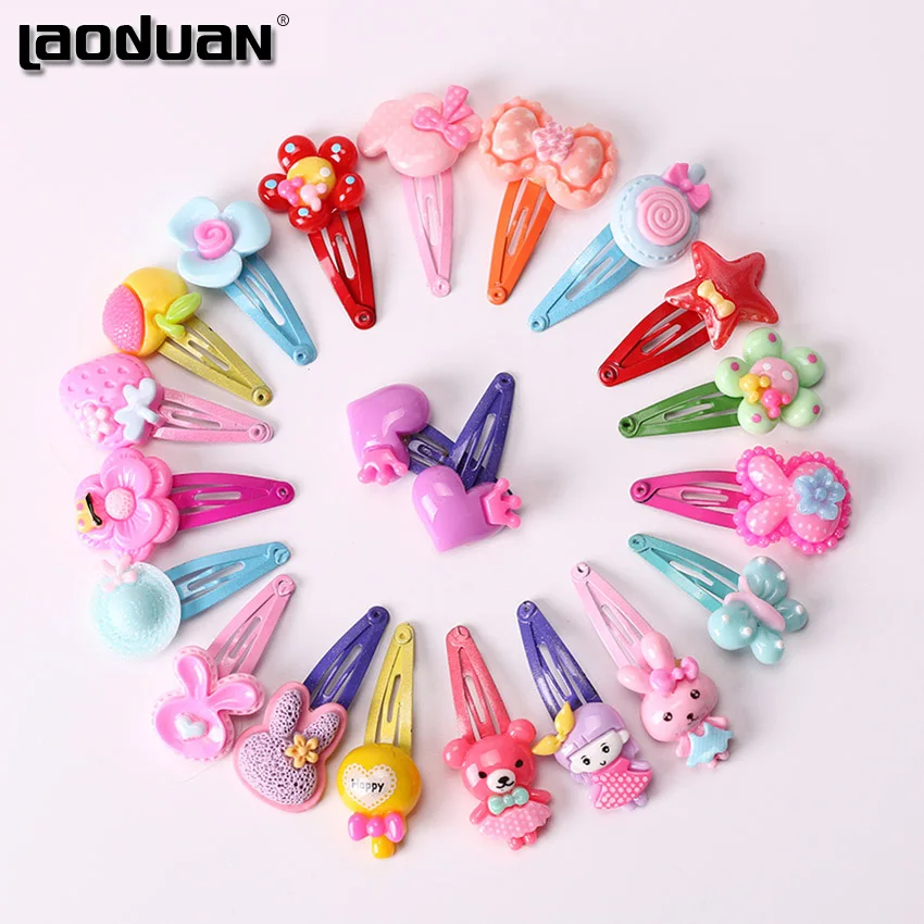Заколка пряжка для волос разноцветная 10 шт.|hair clip accessories|children hairpinshairpins girls |