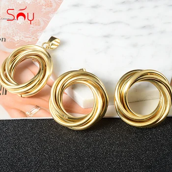 

Sunny Jewelry 2020 Fashion New Jewelry For Women Earrings Pendent Romantic Sets For Wedding Party Anniversary Gift Trendy Sets