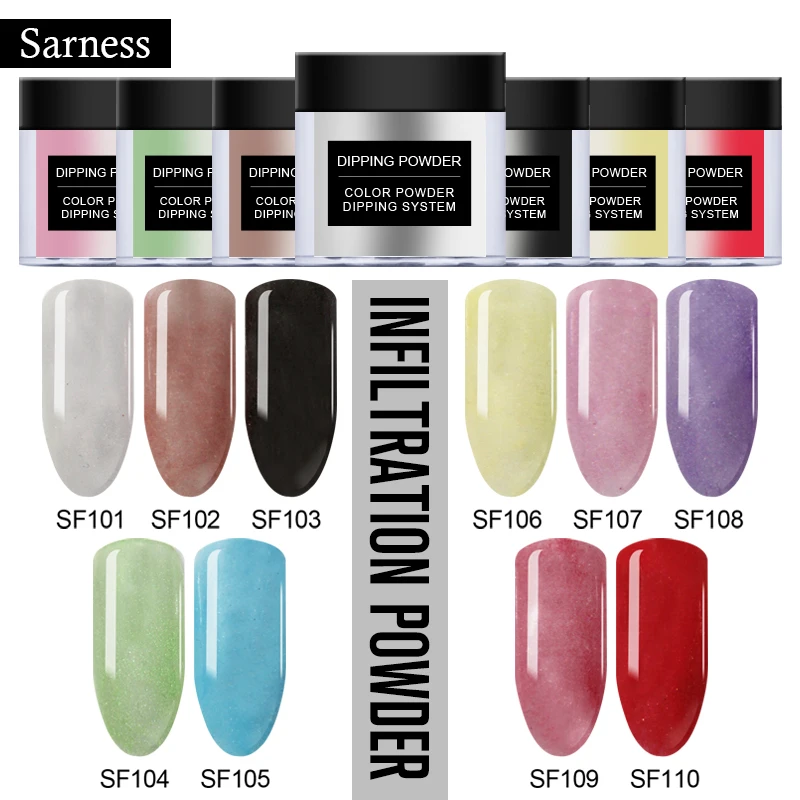 

Sarness Glitter Nail Powder Laser Nail Dipping Powder Dip Nails No Lamp Cure Fast Dry Nail Powder Products Acryic Powder