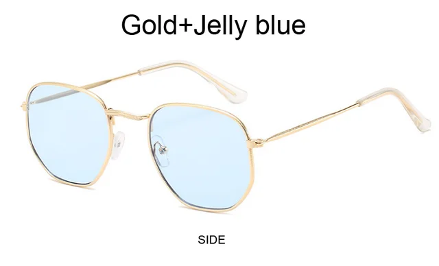 Designer Square Sunglasses For Men - Classic Metal Polygon Shades_voghion.com