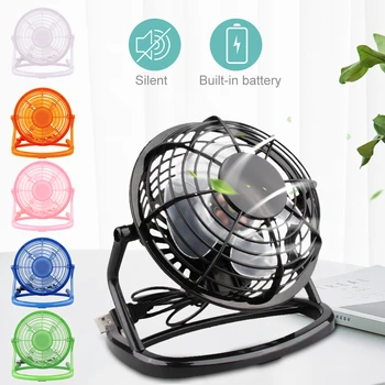 

2020 Summer Mini USB Table Desk Fan USB-Powered Desktop Fan Portable Cooling Fan 360 Degree Rotation Small Fan For Office Fan
