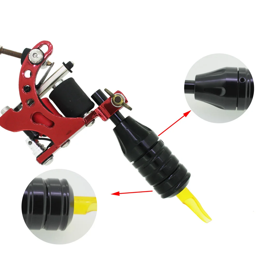 Высокое качество Профессиональный 25 мм из нержавеющей стали настраиваемый игольчатый регулятор ручка трубка задняя Татуировка ручка татуировка трубка с задней стволовой