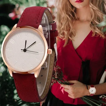 

WJ-7917 2019 New Women Watches Fashion Simple Quartz Wristwatch For Female Leather Strap Casual Watch relogio feminino kol saati