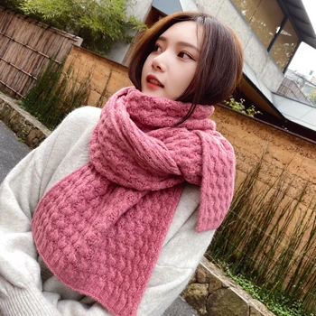 

2020 Pashmina Scarf Temperament Ladies High Quality Knit Scarves Wraps Comfortable Warm Thick Long Scarf Women Outdoor Shawl
