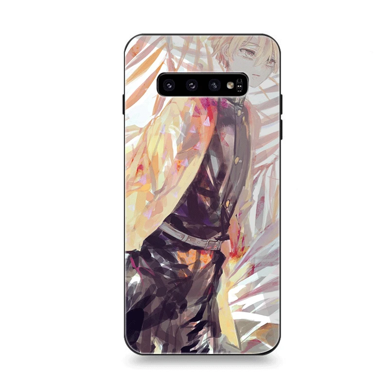 Чехол для телефона Стекло для samsung A70 A50 A30 A40 A20 A60 A10 S7 край S8 S9 S10 Plus Note 8 9 крышка Agatsuma Zenitsu демон убийца - Цвет: G11