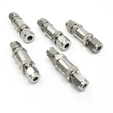 304 нержавеющая сталь 1/" 1/4" 3/" 1/2" обратный клапан с двойным наконечником односторонний обратный клапан для воды нефтяного газа