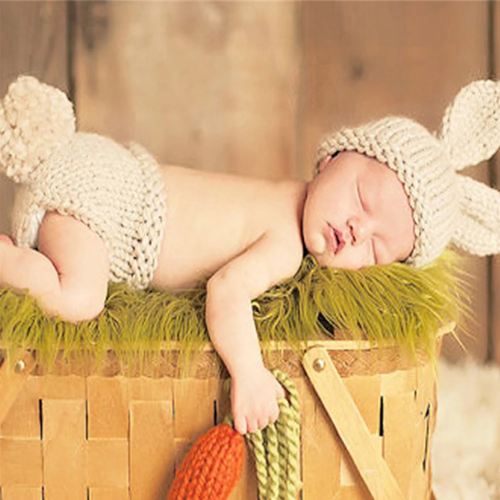 Newborn Baby boys Girl Crochet Knit Clothes Photo Photography Prop Costume Hat 