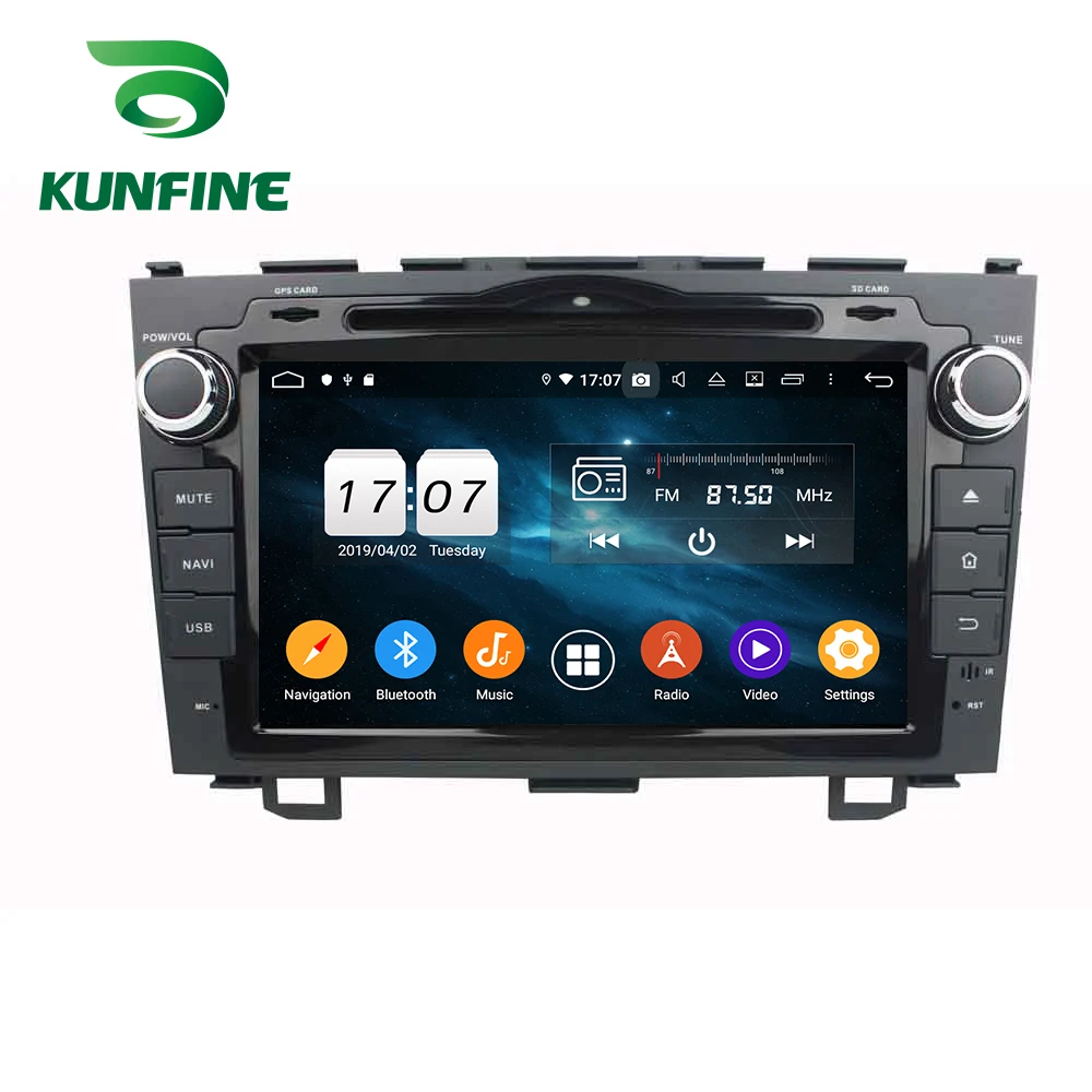 Android 9,0, четыре ядра, 4 Гб ОЗУ, 64 Гб ПЗУ, автомобильный DVD, gps навигация, мультимедийный плеер, автомобильный стерео для HONDA CRV 2006 2007 2008 2009