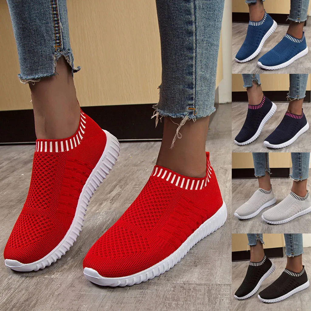 

New Fashion Women Outdoor Mesh Casual Sport Shoes Runing Breathable Platform Trainers Women Tenis Feminino Shoes Sneakers