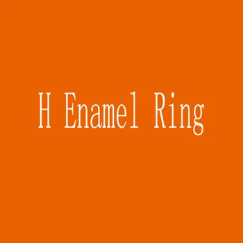 

H Enamel Rings 316L Stainless steel Classical Rose gold Rings Jewelry Fashion Gift for Men Women Factory wholesale