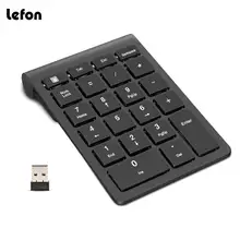 Lefon беспроводная клавиатура с цифрами 22 клавиши цифровая панель+ 2,4G мини USB приемник цифровая клавиатура для ноутбука планшета ноутбука