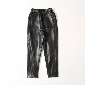 

2020 Women New Real Genuine Sheep Leather Pants C20