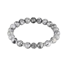 1 шт. карта камень вулканического камня первоначального Браслеты инновации элегантный Для женщин Браслеты эластичный Ювелирное Украшение Force подарок аксессуары