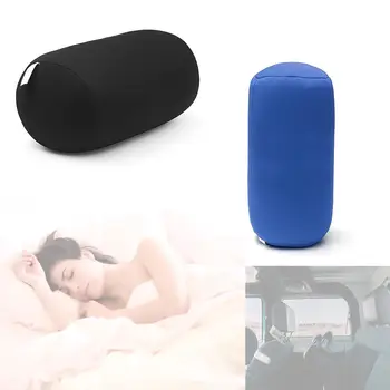 

Pillow Eco-Friendly Microbead Head Waist Neck Car Cushion Back Round Column Pillow Travel Rest Pillow Bedroom Super Soft