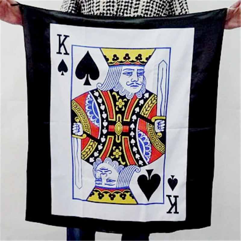 Bag To Poker Streamer (King Of Spades) - Magic Tricks Accessories Prop Illusion Mentalism Gimmick