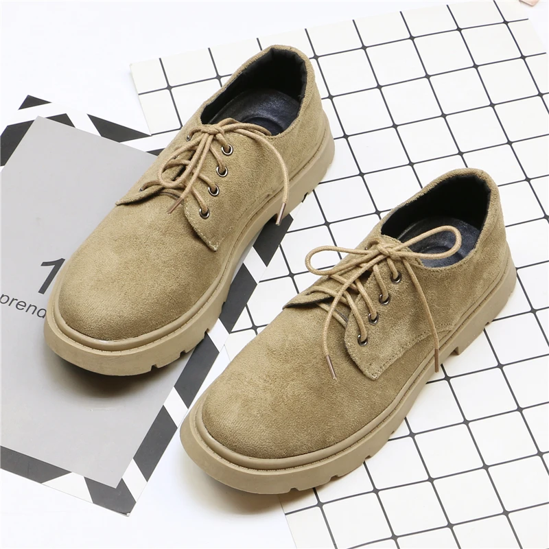 

Spring British Korean version of the retro wild ins small shoes women's college black flat casual lace single shoes