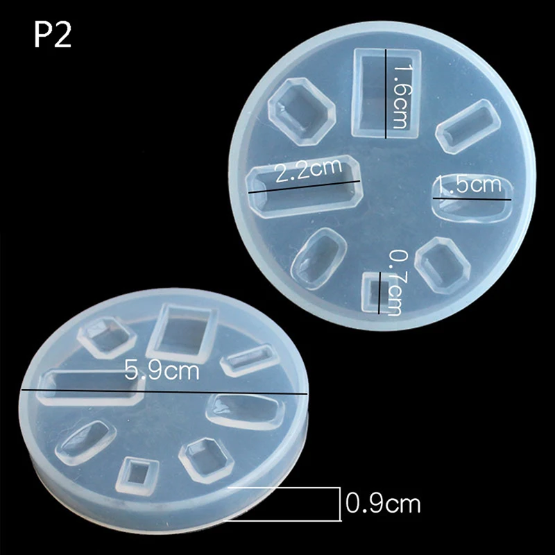 1 шт. Подвеска для изготовления DIY прозрачная УФ-смола жидкий силикон комбинированные формы для DIY изготовления аксессуаров - Цвет: P2