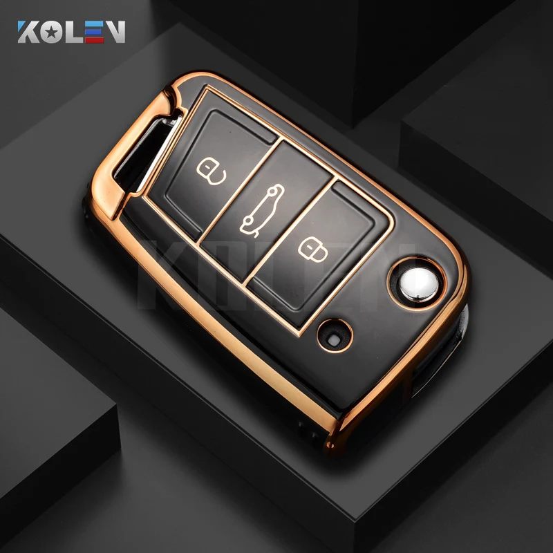 Fashion TPU Car Flip Key Case Cover Shell