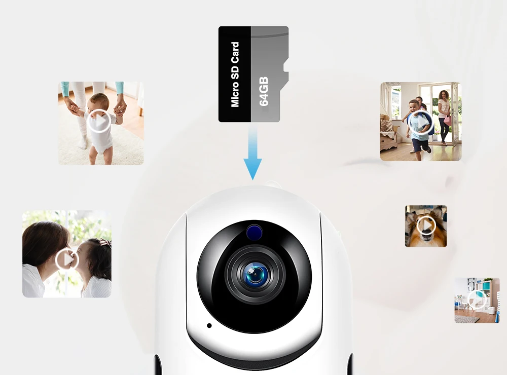 Wi-Fi IP камера Alexa Google камера с поворотным зумом 1080P HD автоматическое отслеживание Домашняя безопасность Уход за ребенком CCTV камера наблюдения