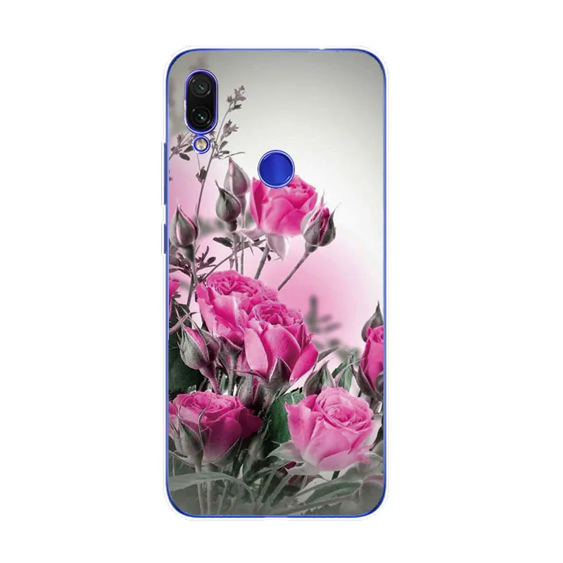 Mềm TPU Cho Xiaomi Redmi Note 7 6 Pro 5 Pro Trong Suốt Coque Hoa Dễ Thương Động Vật Trường Hợp Redmi note 7 Pro phone cases for xiaomi