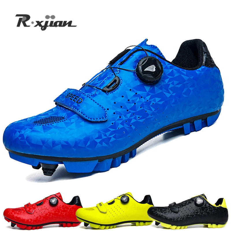 Sneakers Bike-Shoes Women Self-Locking Breathable R.xjian Professional Outdoors Genuine