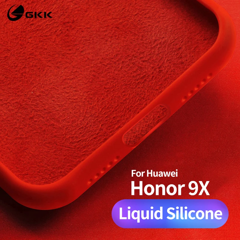 Оригинальный чехол GKK для Huawei Honor 8X 9X Pro из жидкого силикона мягкий оболочка