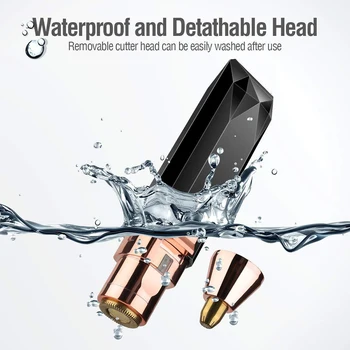 

2 in 1 Electric Eyebrow Shaver Trimmer Portable Women Mini Eyebrow Shaver Razor Body Facial Hair Remover