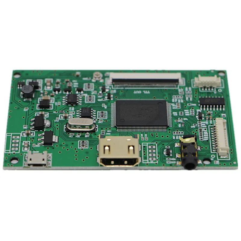 Polegada Display Kit Módulo de Toque Capacitivo 1024x600 Ips Hdmi Módulo Lcd Carro Raspberry pi Ponto Capacitivo Monitor Toque 7 Painéis e LCDs p/ tablet - Imagem 4