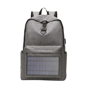 

Notebook Backpack Solar Backpack with Usb Charging Port Water Resistant Backpack for Hiking Camping Trekking Fishing