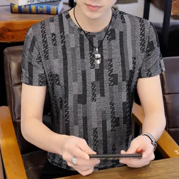 

Summer men's business casual short sleeve t-shirt 4188